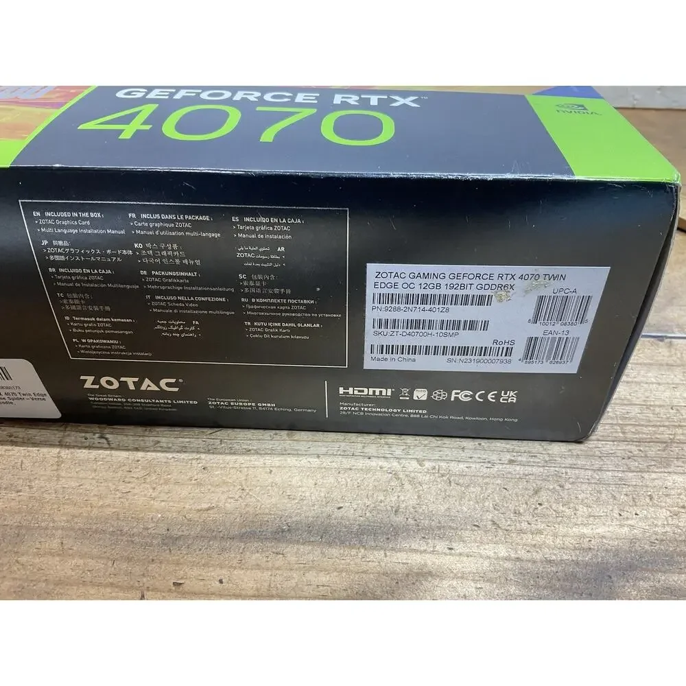 ZOTAC NVIDIA GeForce RTX 4070 GAMING AMP AIRO GPU Spiderman Bundle 12GB GDDR6X